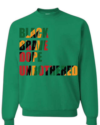 DROGUE NEW YORK - BLACK & UNBOTHERED UNISEX HOODIE