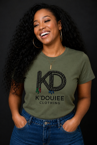 K'Douiee -Official Unisex Adult Tee "Light Cotton" Olive