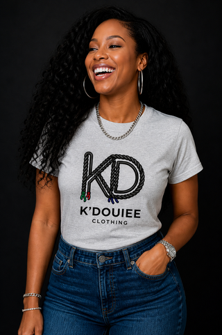 K'Douiee -Official Unisex Adult Tee "Light Cotton" Grey