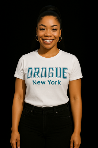 2. DROGUE NEW YORK UNISEX TSHIRT TEAL