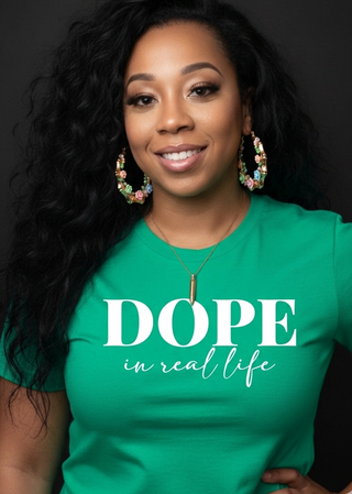 NYCHOLE ELLE presents DOPE  UNISEX TSHIRTS - KELLY GREEN